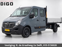 Opel Movano - 2.3 CDTI BiTurbo L3 DC Kipper (ex.BTW) Dubbele Cabine + Open Laadbak | Trekhaak | Airco |