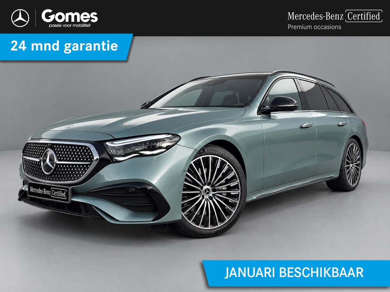 Mercedes-Benz E-klasse Estate - 300 e Sport Edition | AMG Line | Nappa Leder Bruin | Premium Pakket | Night Pakket | Winte - AutoWereld.nl