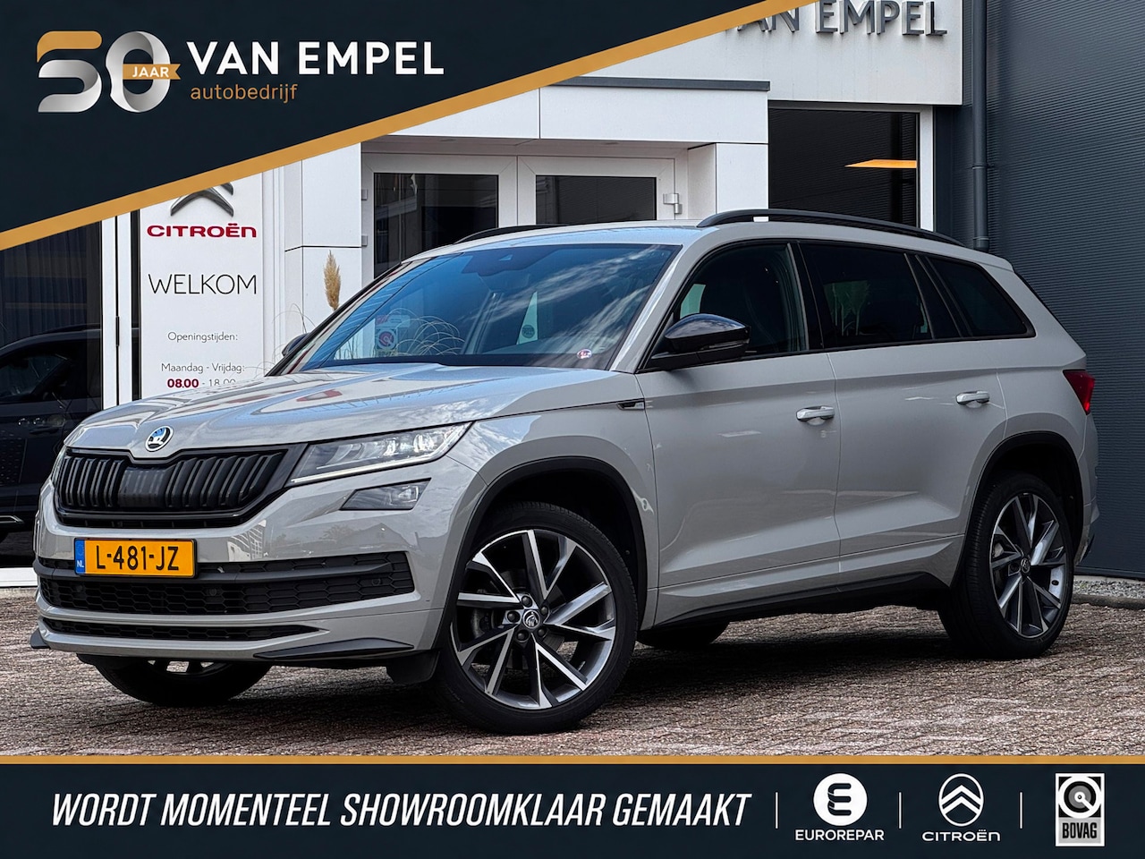 Skoda Kodiaq - 1.5 TSI Sportline Business | NL-Auto | Sportstoelen + Memory | Camera | Winter Pack | Adap - AutoWereld.nl