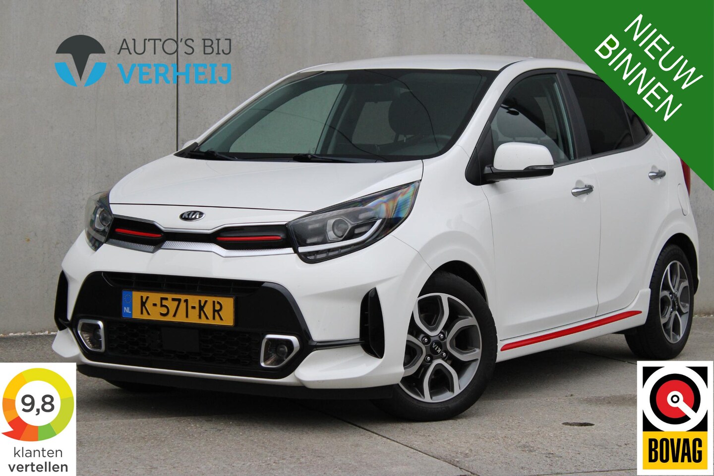Kia Picanto - 1.0 DPi GT-Line / LEDER / NAVI / APPLE - AutoWereld.nl
