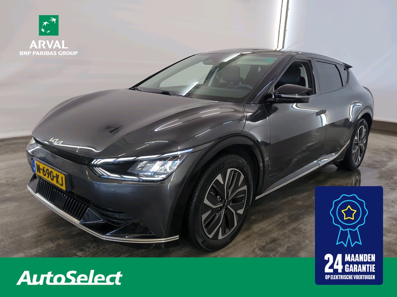 Kia EV6 - 77.4 kWh 229pk Plus | SOH 100% | Leder | Stuur- en stoelverwarming | Warmtepomp | Premium - AutoWereld.nl
