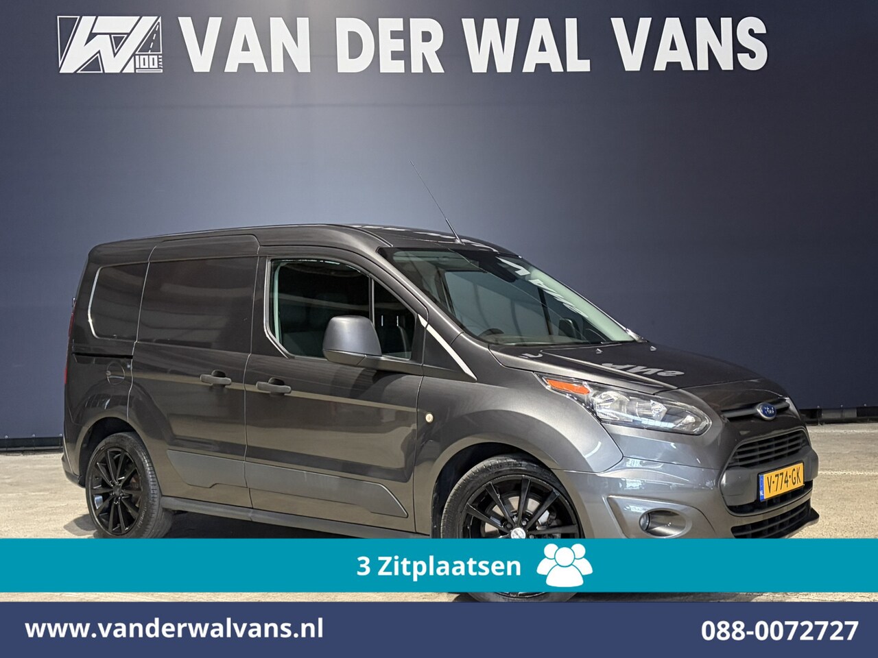 Ford Transit Connect - 1.5 TDCI L1H1 Euro6 Airco | 3-Zits | Parkeersensoren | Trekhaak | Verwarmde Voorruit Zijde - AutoWereld.nl