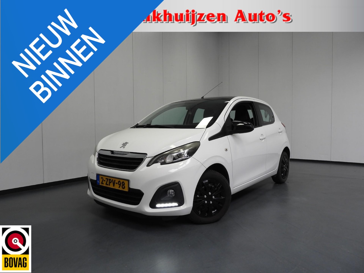 Peugeot 108 - 1.0 e-VTi Active Premium AIRCO/BLUETOOTH/ZWART DAK! - AutoWereld.nl