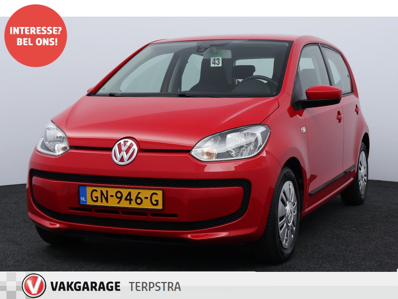 Volkswagen Up! - 1.0 move up! BlueMotion/ 5-Drs/ Airco/ C.V. Afstand/ Elek. Ramen/ Isofix/ Radio-CD AUX/ Da - AutoWereld.nl