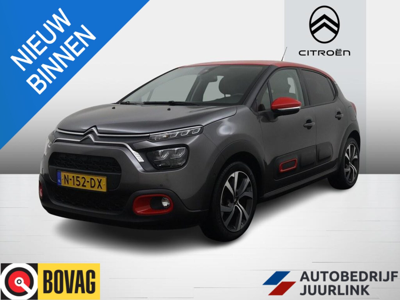 Citroën C3 - 1.2T 110PK Shine Camera/Nav/Led/CarPlay/17inch - AutoWereld.nl