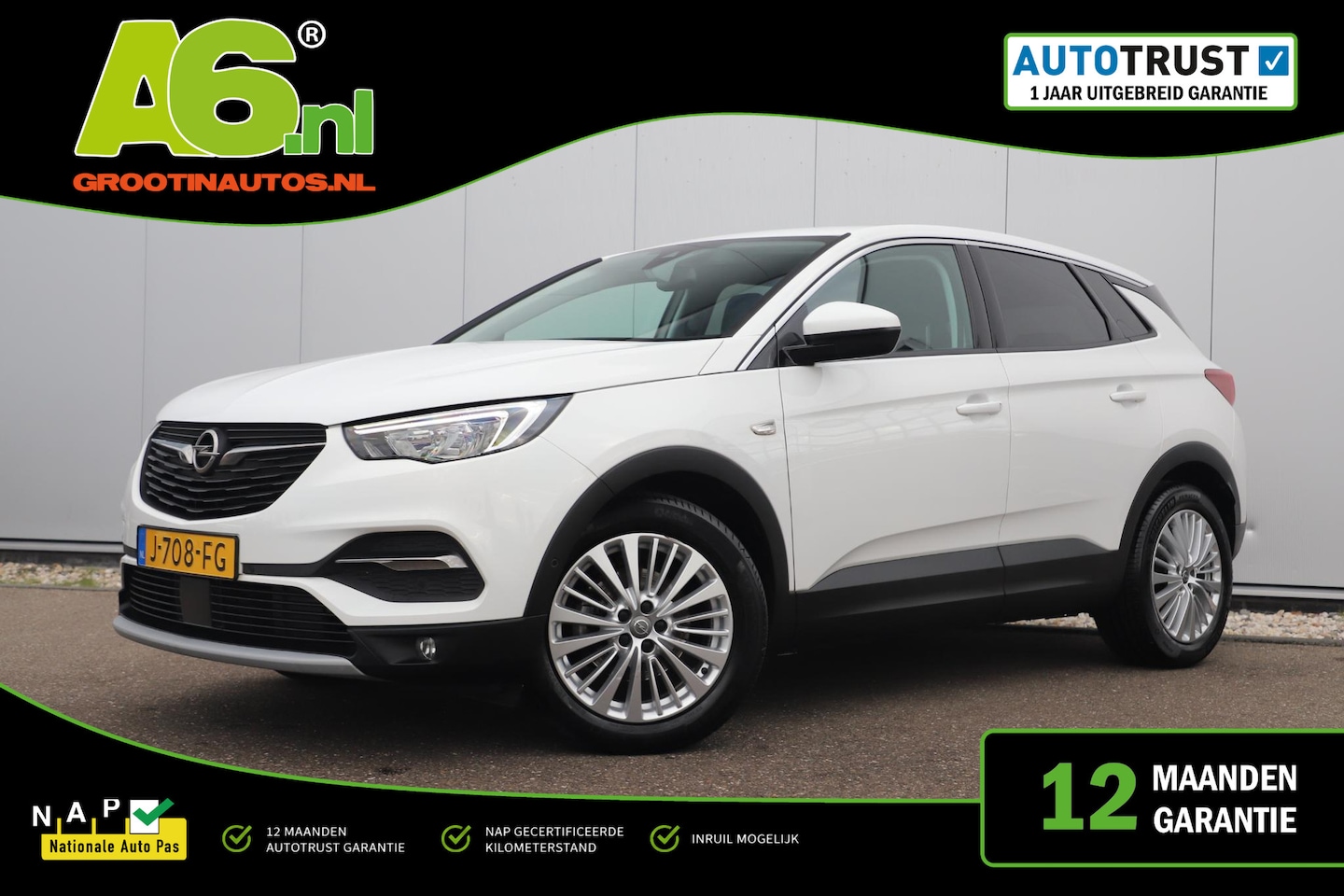 Opel Grandland X - 1.2 Turbo Innovation 131PK Navigatie Achteruitrijcamera Sportstoelen Carplay Android Clima - AutoWereld.nl