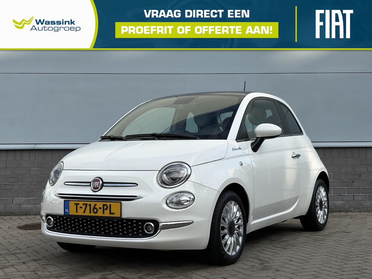 Fiat 500 - 1.0 Hybrid Sport | Cruise Control | Panoramadak | Parkeersensoren - AutoWereld.nl