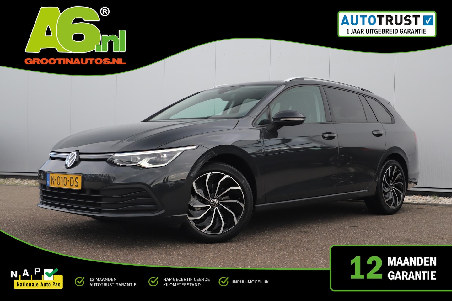 Volkswagen Golf Variant - 1.0 TSI Life Business 17 inch LMV ErgoComfort Stoelen Navigatie Achteruitrijcamera Carplay - AutoWereld.nl