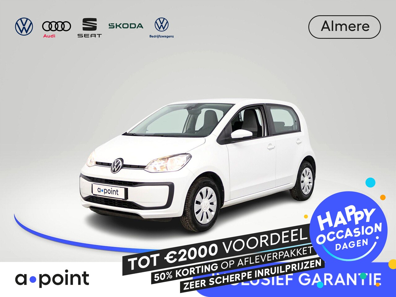 Volkswagen Up! - 1.0 65 pk | Navigatie via App | Parkeersensoren (achter) | Achteruitrijcamera | Cruise con - AutoWereld.nl