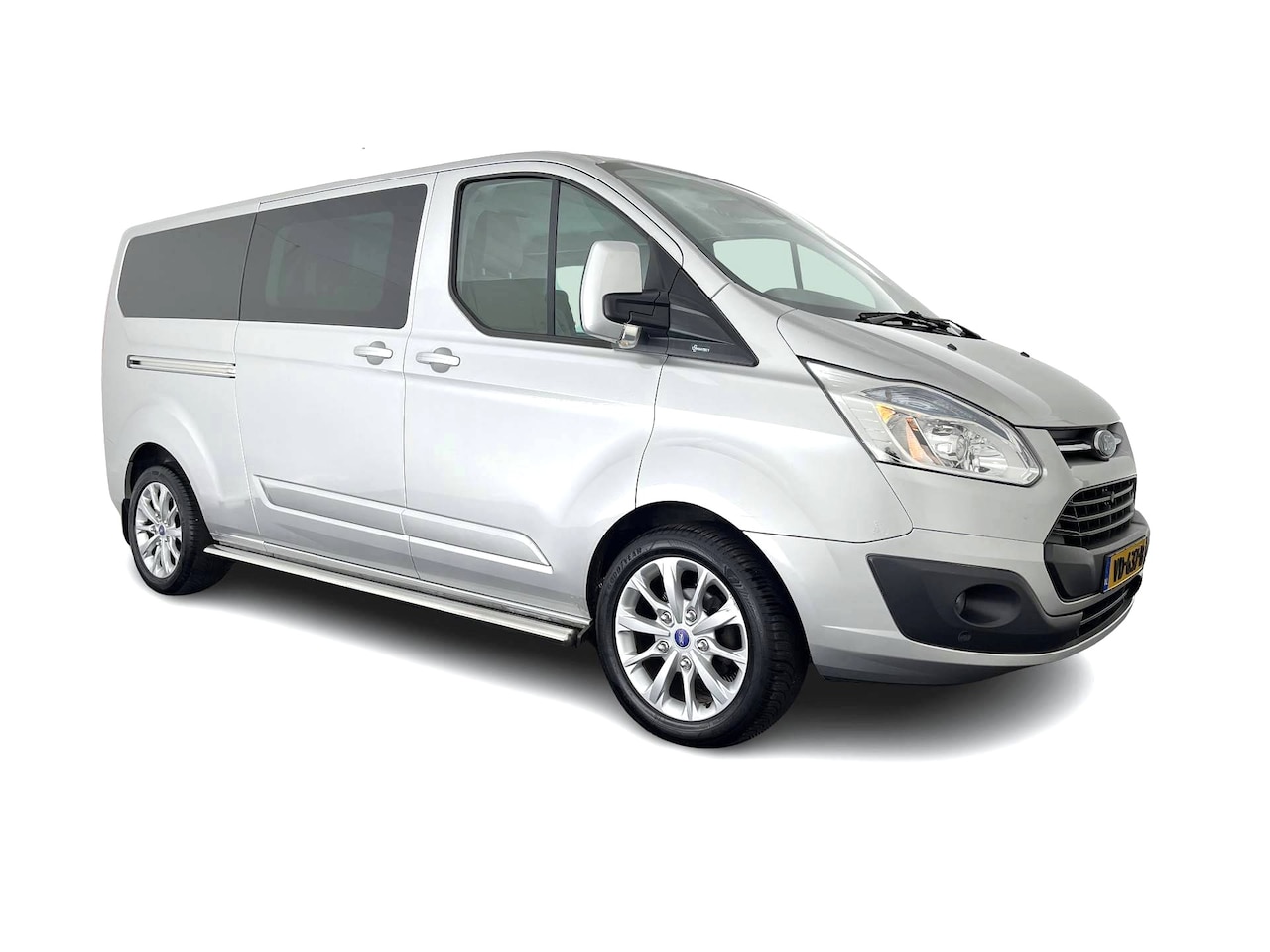 Ford Transit Custom - 290 2.2 TDCI L2H1 Limited DC *DUBBEL-CABINE | DUBBELE-SCHUIFDEUR | LEATHER | NAVI-FULLMAP - AutoWereld.nl