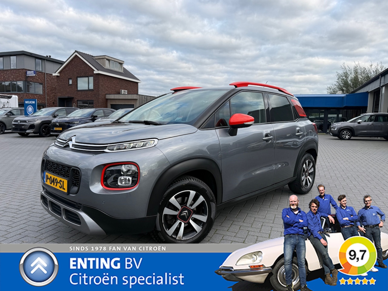 Citroën C3 Aircross - 1.2 PT 110 S&S SHINE ECC NAVI CAMERA TREKHAAK - AutoWereld.nl