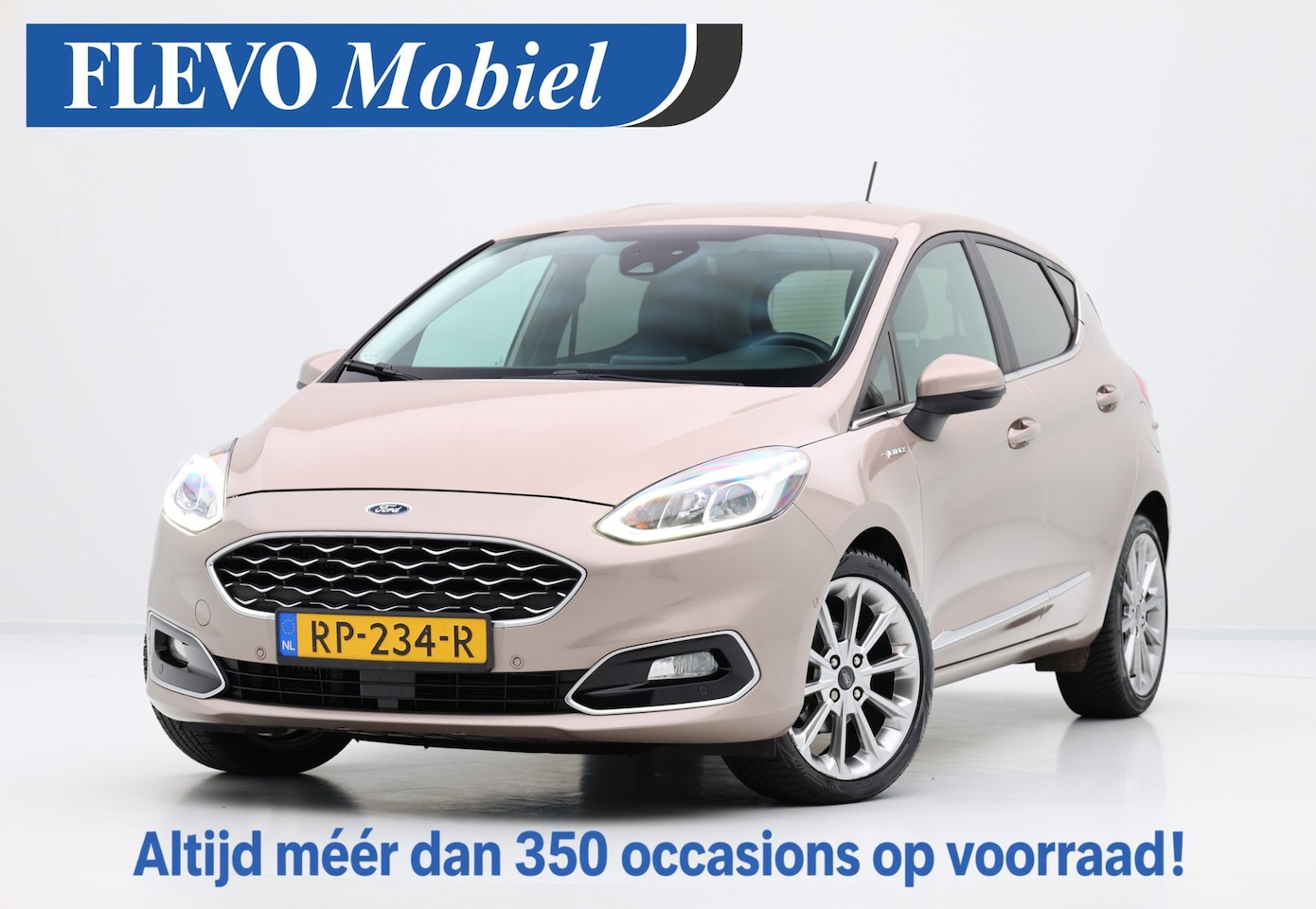 Ford Fiesta - 1.0 EcoBoost Vignale 5-drs Aut. Half Leder|CarPlay|Clima|Cam|ParkAsisst|Navi|LMV - AutoWereld.nl