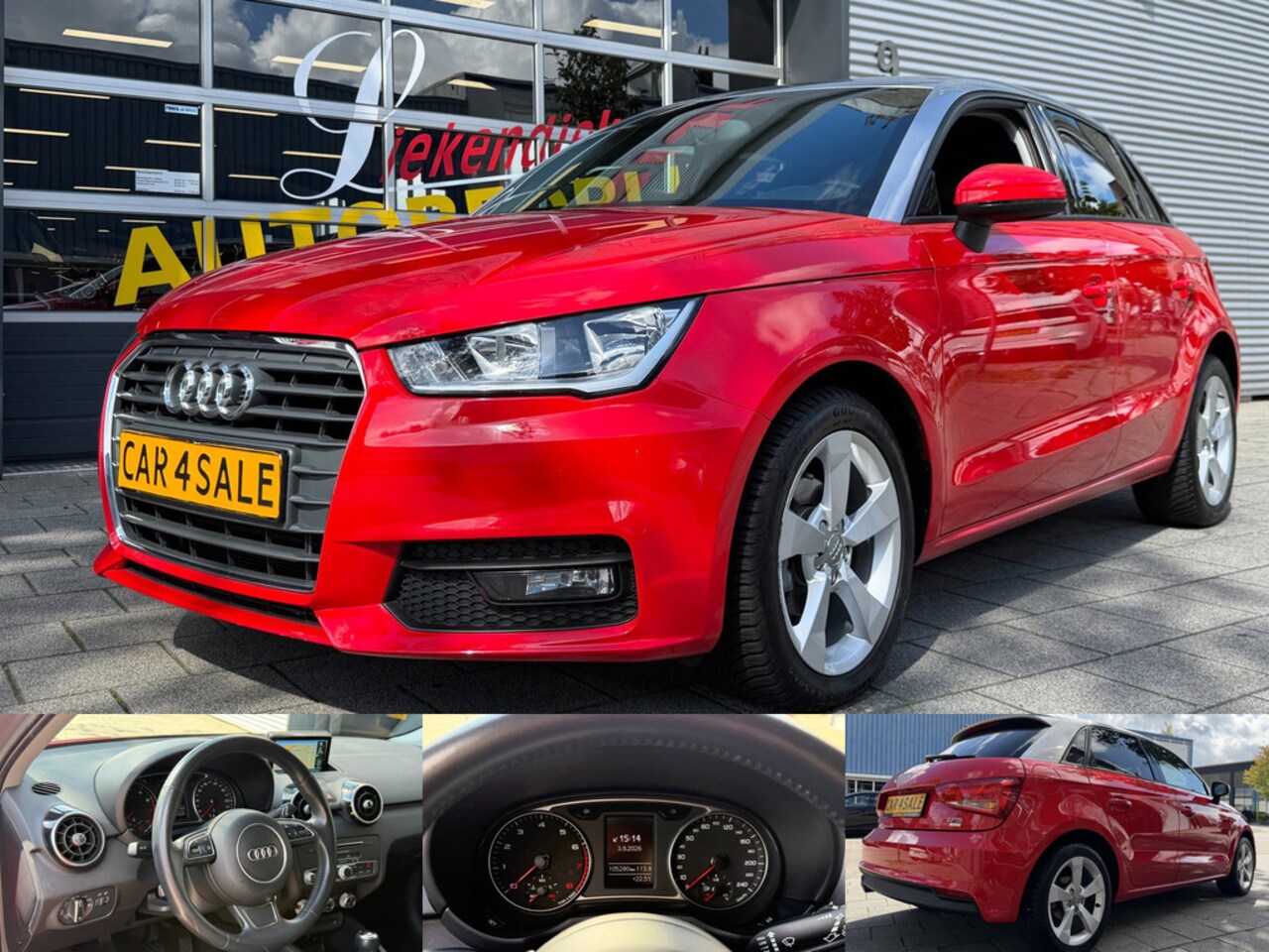 Audi A1 Sportback - 1.0 TFSI Sport S-Line - Navigatie I Airco I PDC I Sport velgen I Sport stoel / 1/2 Leer I - AutoWereld.nl