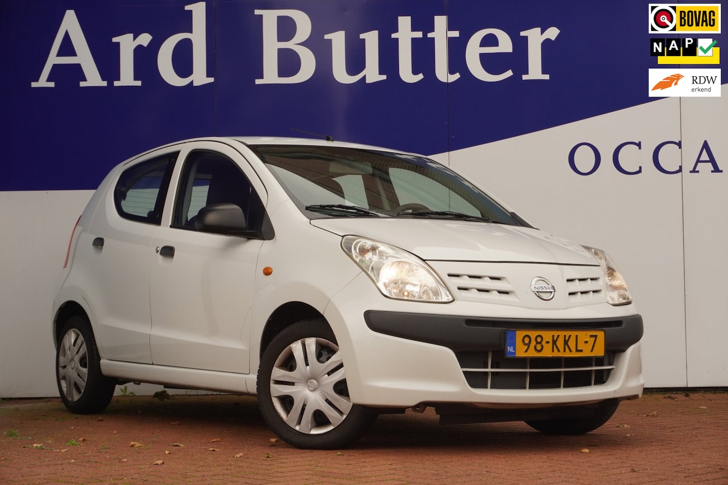 Nissan Pixo - 1.0 Visia + Stuur-Bekrachting+ ABS+ CD Audio + APK 7-2027 !! - AutoWereld.nl
