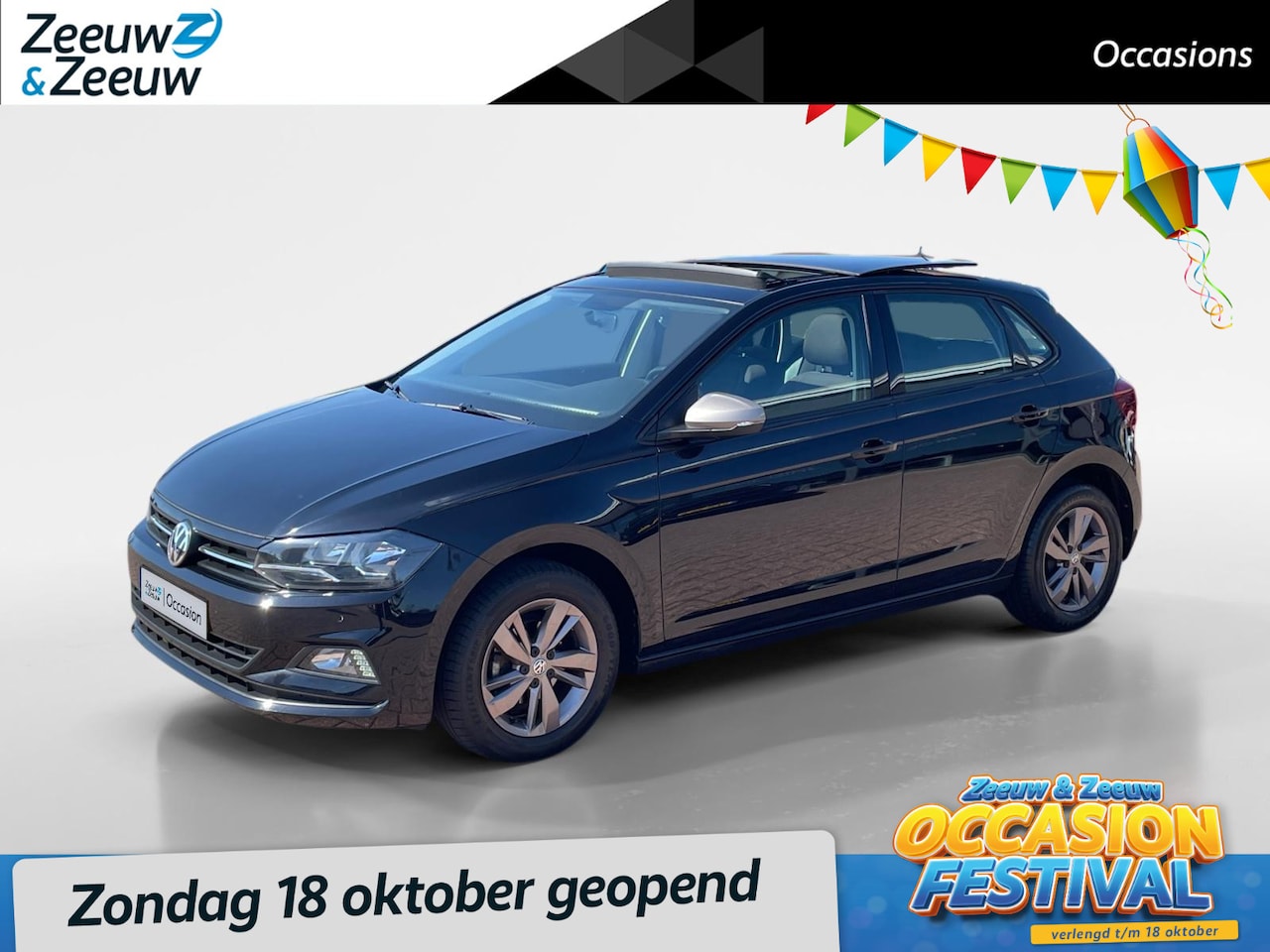 Volkswagen Polo - 1.0 TSI Comfortline *Navigatie via carplay*Parkeersensoren*Schuif/kanteldak*Adapt. Cruise - AutoWereld.nl