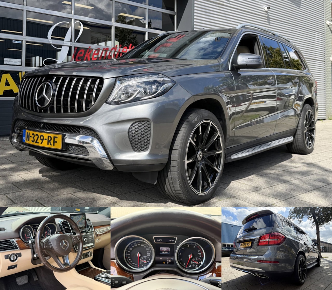 Mercedes-Benz GLS - 400 4MATIC - Panorama-schuifdak I Navigatie I Leer I Airco I 7 Pers I 22 inch Sport velgen - AutoWereld.nl
