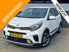 Kia Picanto - 1.0 T-GDI X-Line 100PK, Dealeronderhouden, Navigatie, Lederen bekleding, Stoel- & Stuurwie