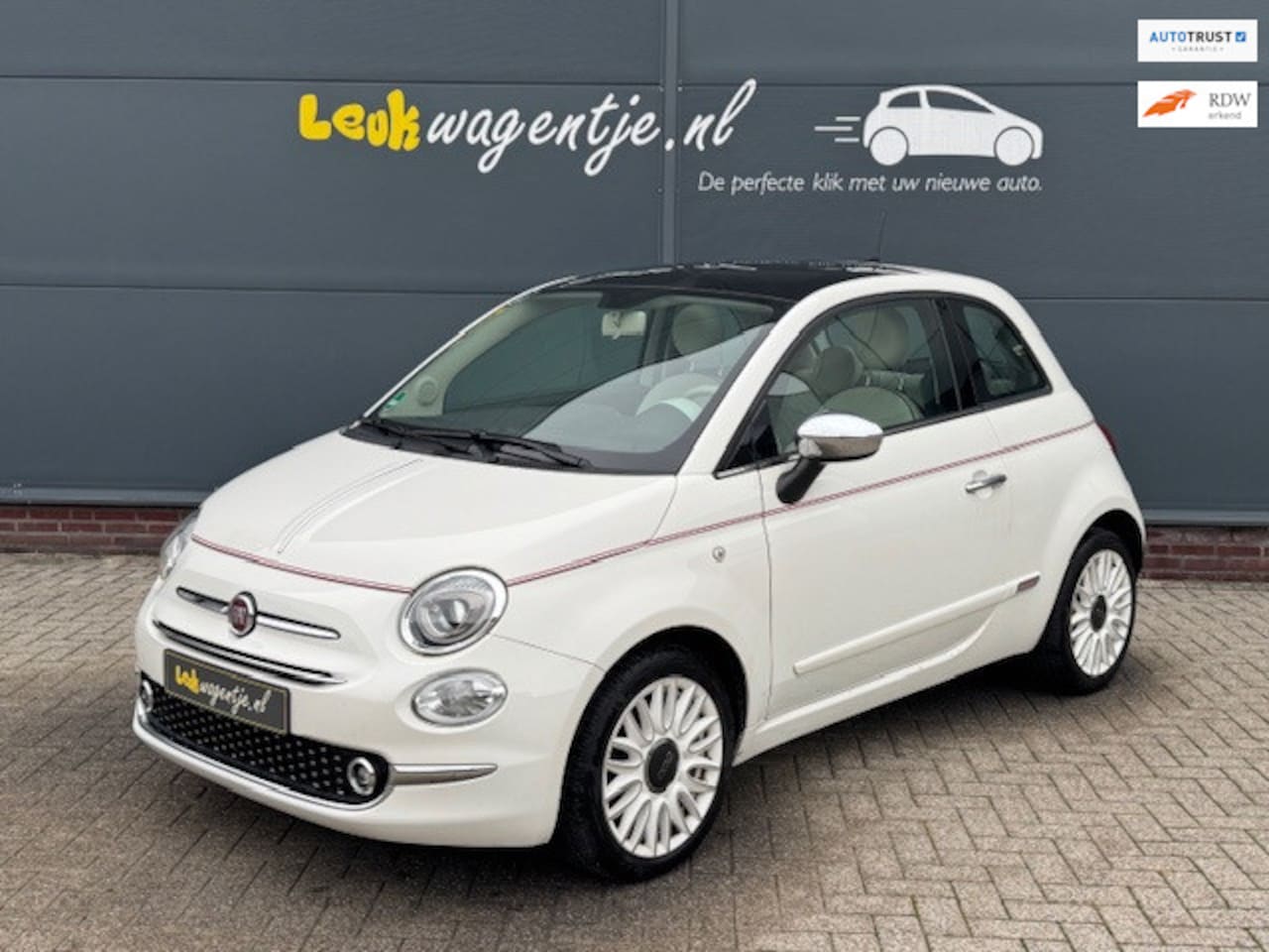 Fiat 500 - 1.2 Dolcevita *leder *carplay *climate *cruise etc. - AutoWereld.nl