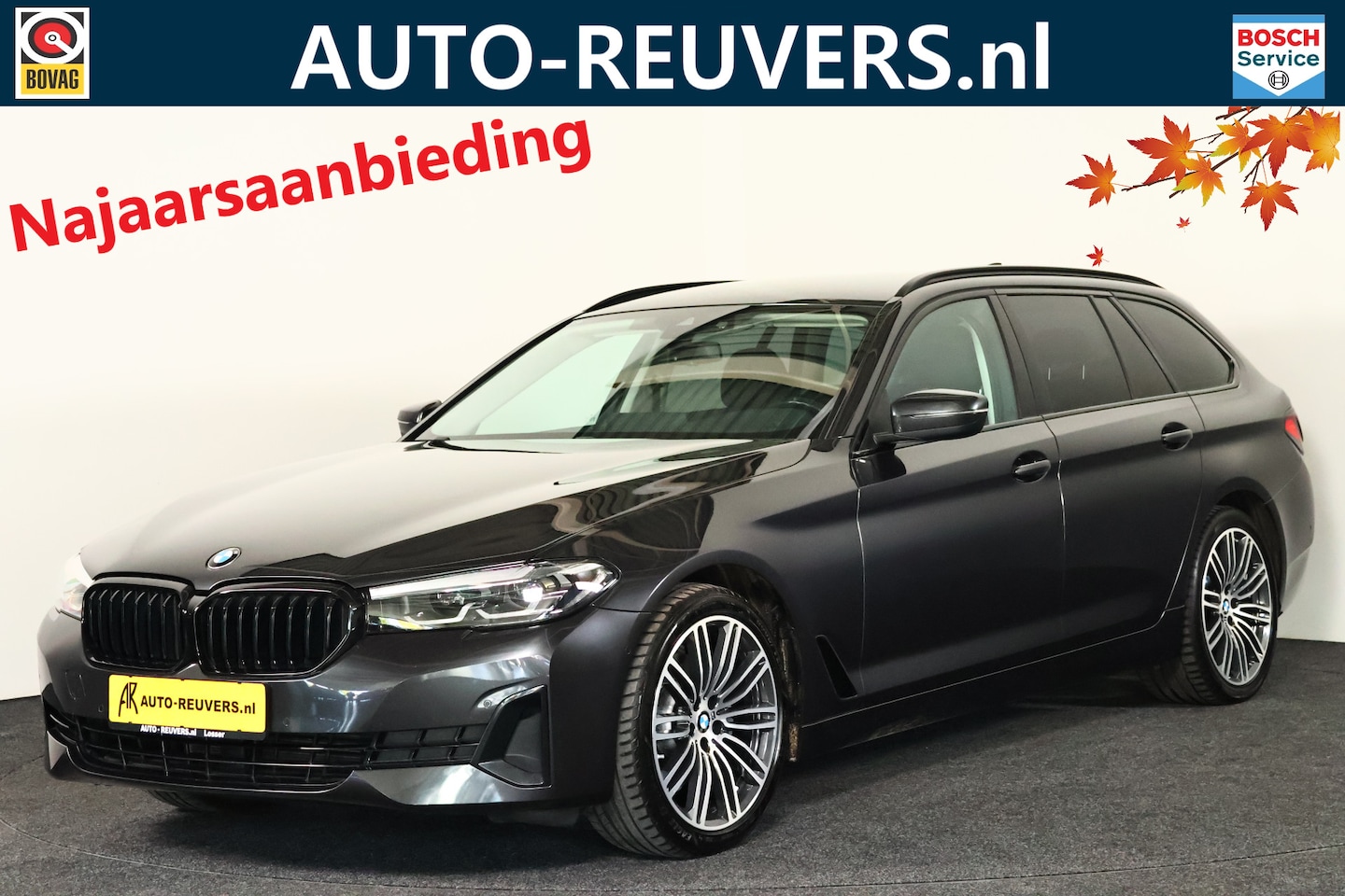 BMW 5-serie Touring - 520i Executive / LED / Navi / CarPlay / Cam - AutoWereld.nl