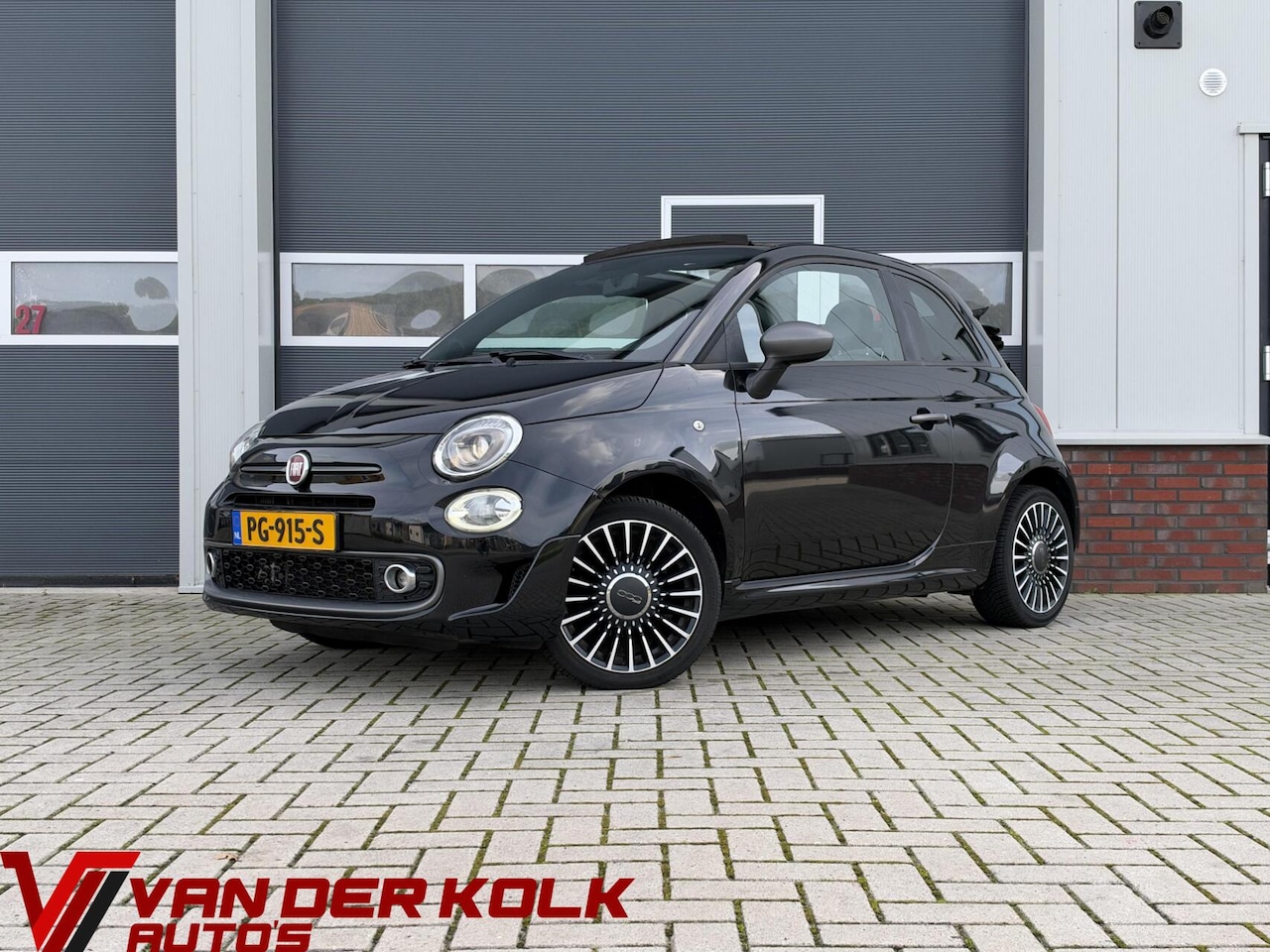 Fiat 500 - 0.9 TwinAir Turbo Sport Cabrio | Half leder | Navigatie | Bluetooth | DAB | Sensoren | Lic - AutoWereld.nl