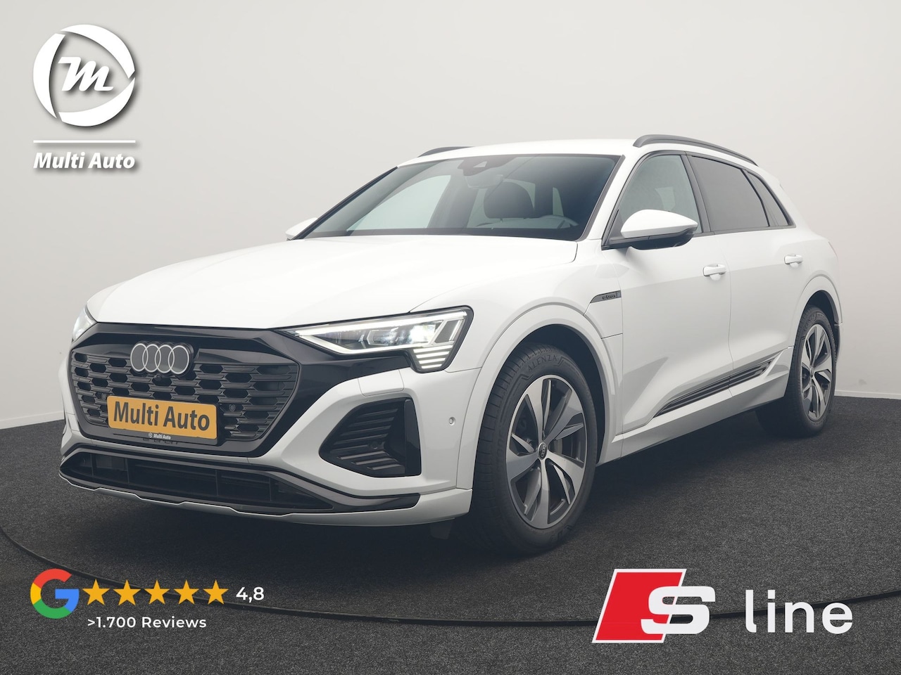 Audi Q8 e-tron - 55 Quattro S Line 115 kWh 408pk Dealer O.H. | Adaptive Cruise | Matrix LED | 360 Camera | - AutoWereld.nl