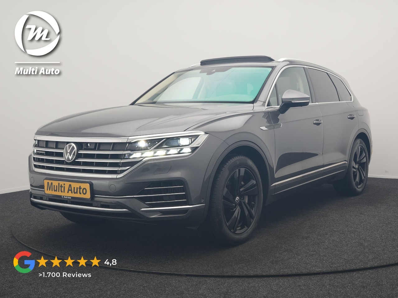 Volkswagen Touareg - 3.0 TSi eHybrid 4MOTION PHEV 381pk Dealer O.H. | Trekhaak Af Fabriek | Luchtvering | Panod - AutoWereld.nl