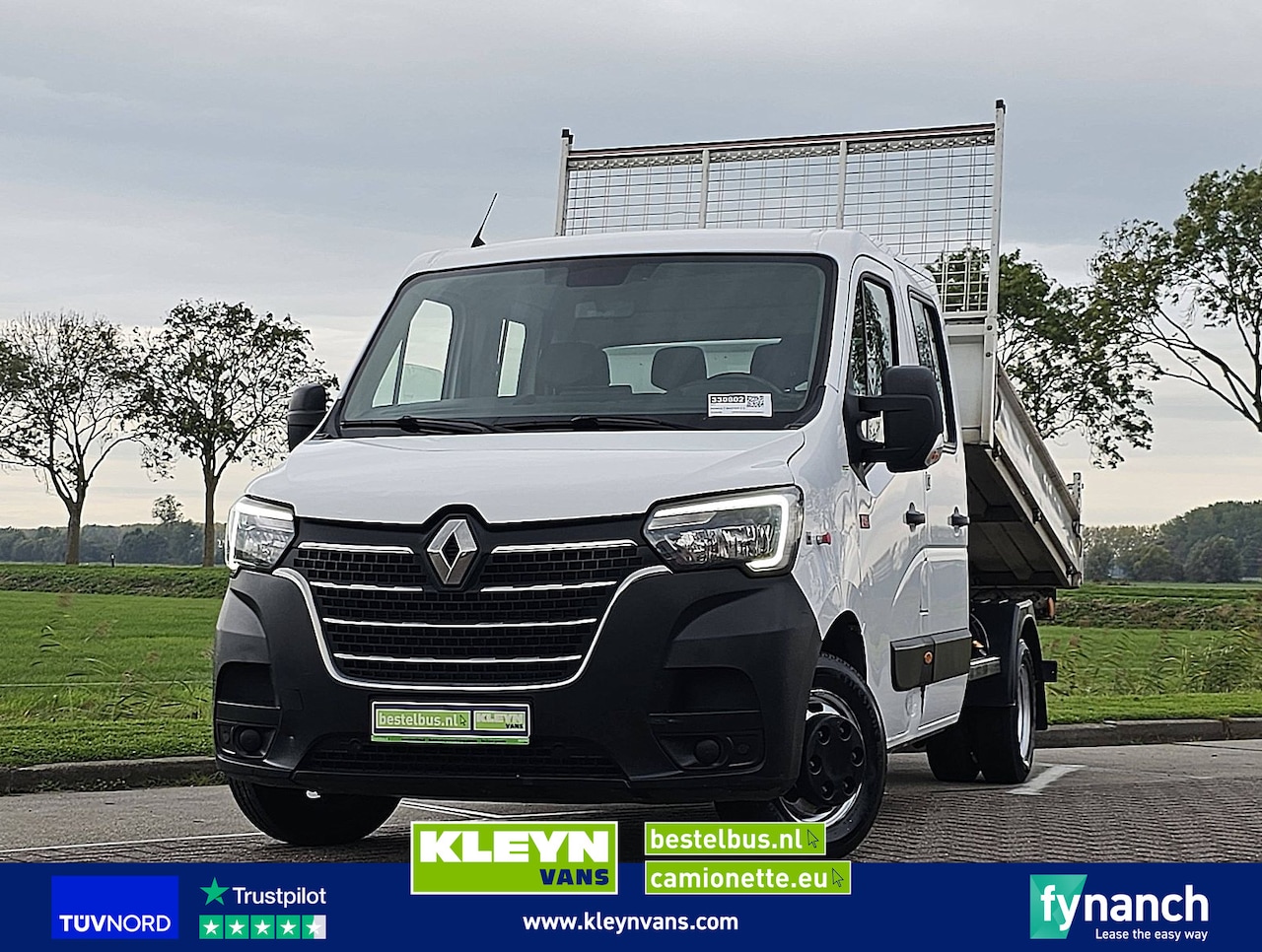Renault Master - 2.3 Dubbele Cabine Kipper Kist Dubbellucht Airco 3.5T-Trekhaak Euro6 145Pk! - AutoWereld.nl