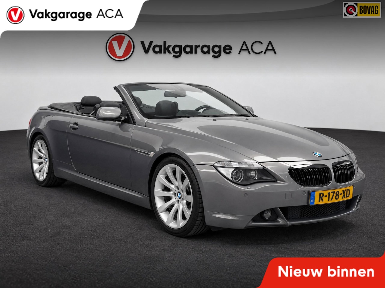 BMW 6-serie Cabrio - 650i // LEDER // CLIMA // STOELVERWARMING // NAVI // HUD // CRUISE // - AutoWereld.nl