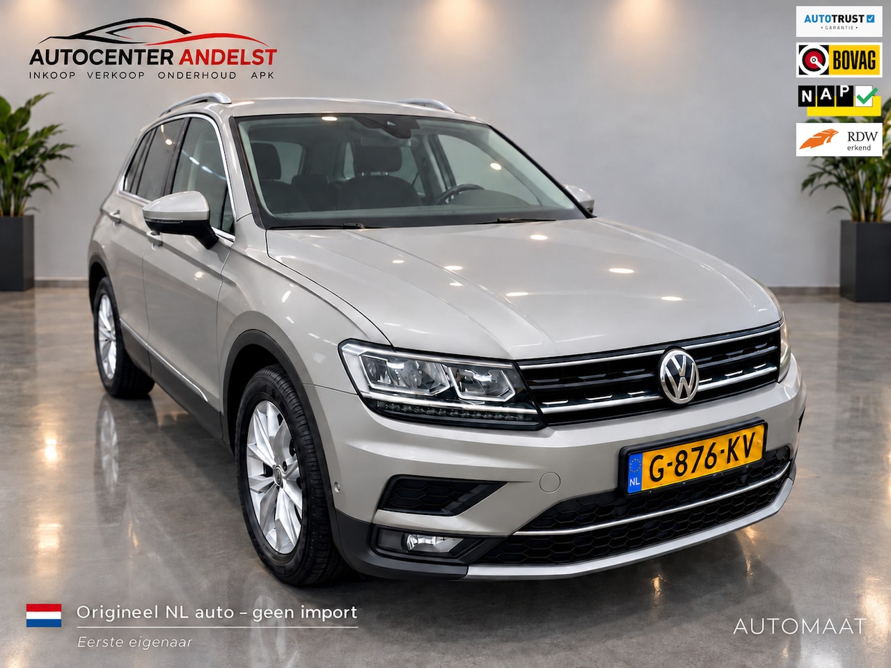 Volkswagen Tiguan - 1.5 TSI ACT Highline 1.5 TSI ACT Highline, Aut, Acc, Cam, Navi, Pdc, Stoelvrw, Leder, LED, 1e eig afk, Geen imp - AutoWereld.nl