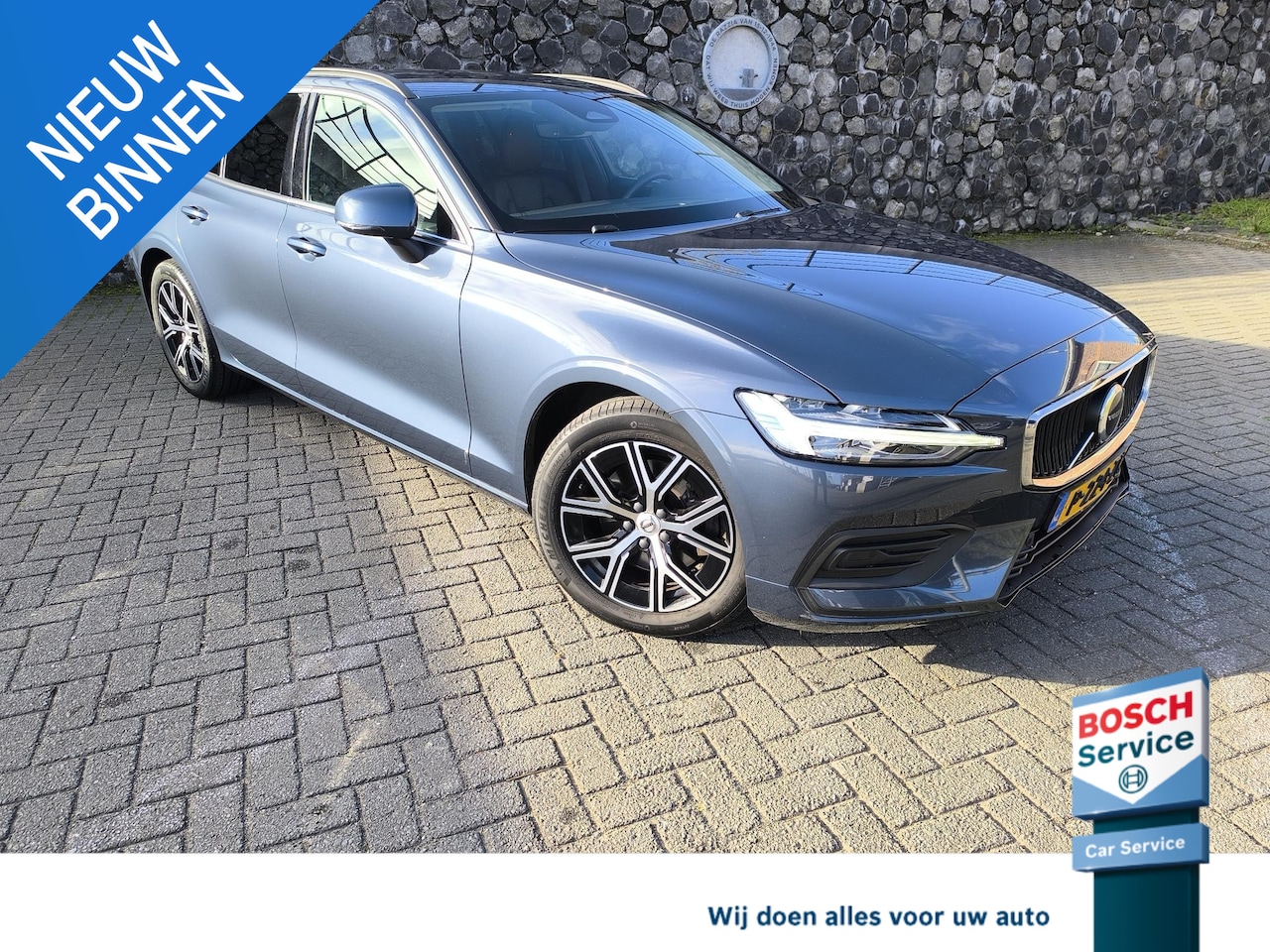 Volvo V60 - 2.0 B4 Core 2.0 B4 Core 197 PK, Leder verwarmde stoelen en A bank, 1800KG trekhaak electr inklapbaar, - AutoWereld.nl