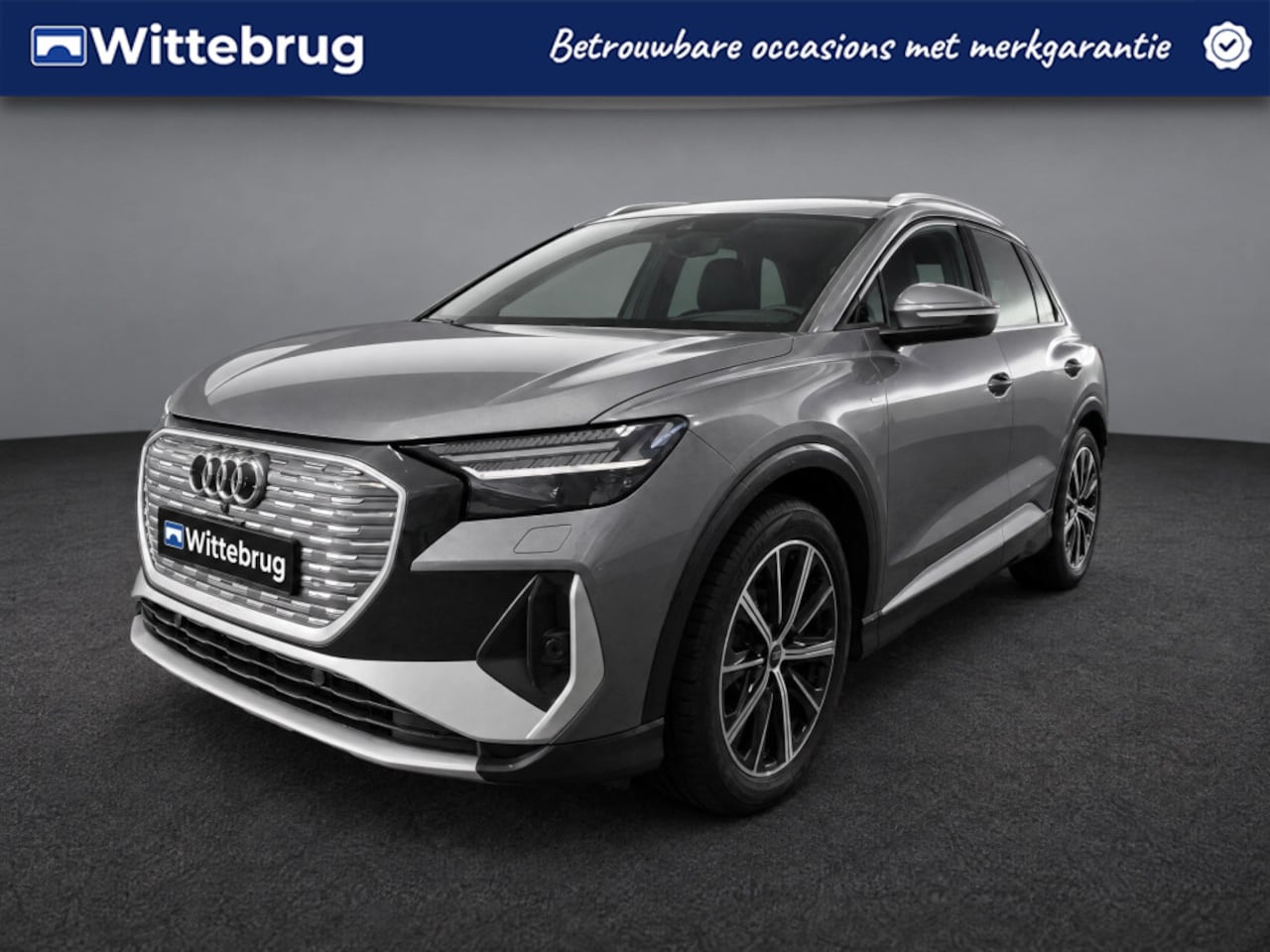 Audi Q4 e-tron - 45 S Edition 286pk 82 kWh / Leder -Alcantara interieur / 20"LM velgen / Matrix / Zwart Opt - AutoWereld.nl