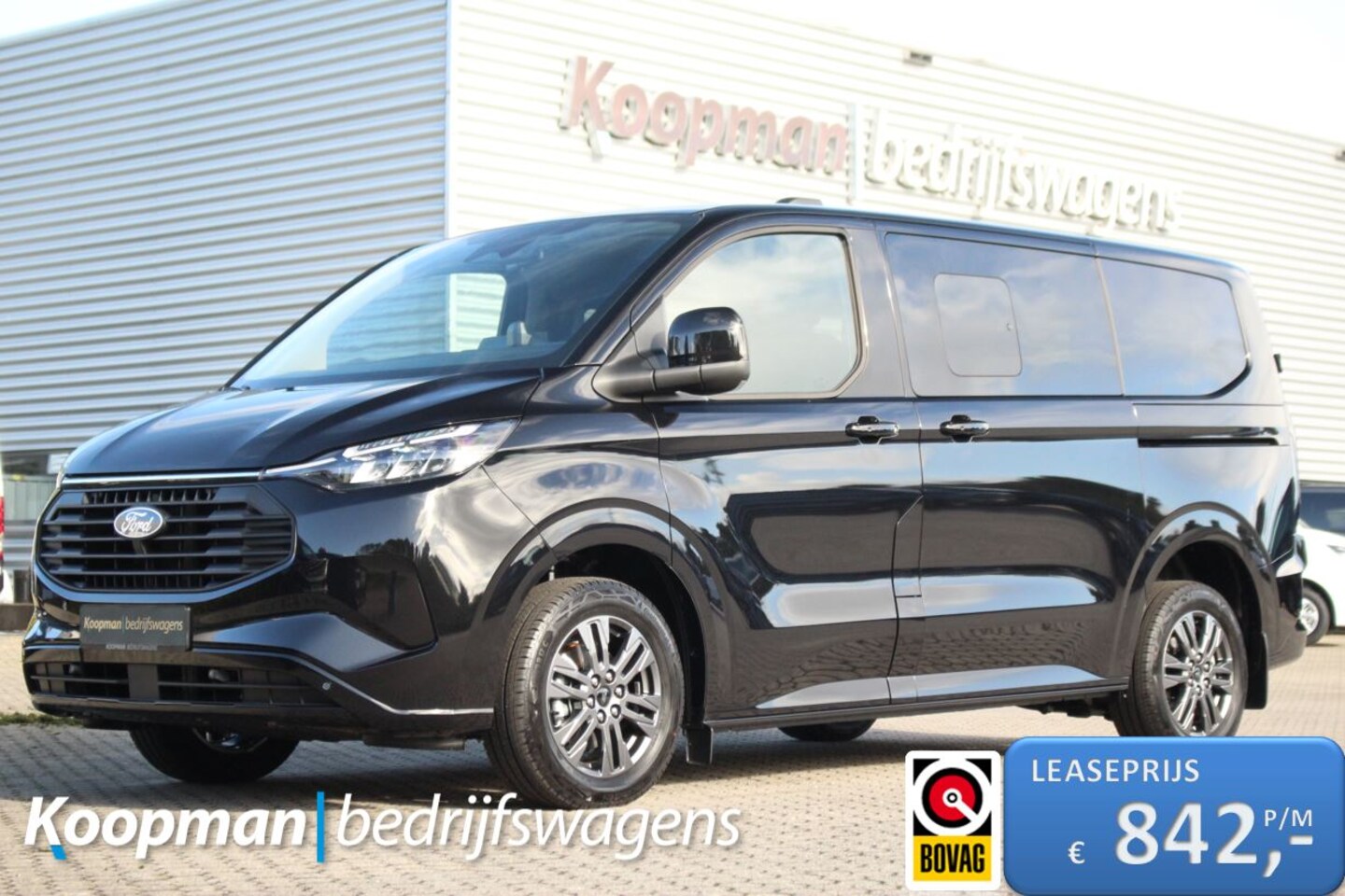 Ford Transit Custom - 2.5 PHEV 233pk L1H1 Kombi Limited | 8-Persoons | Incl. BPM | Stuur + Stoelverwarming | Key - AutoWereld.nl