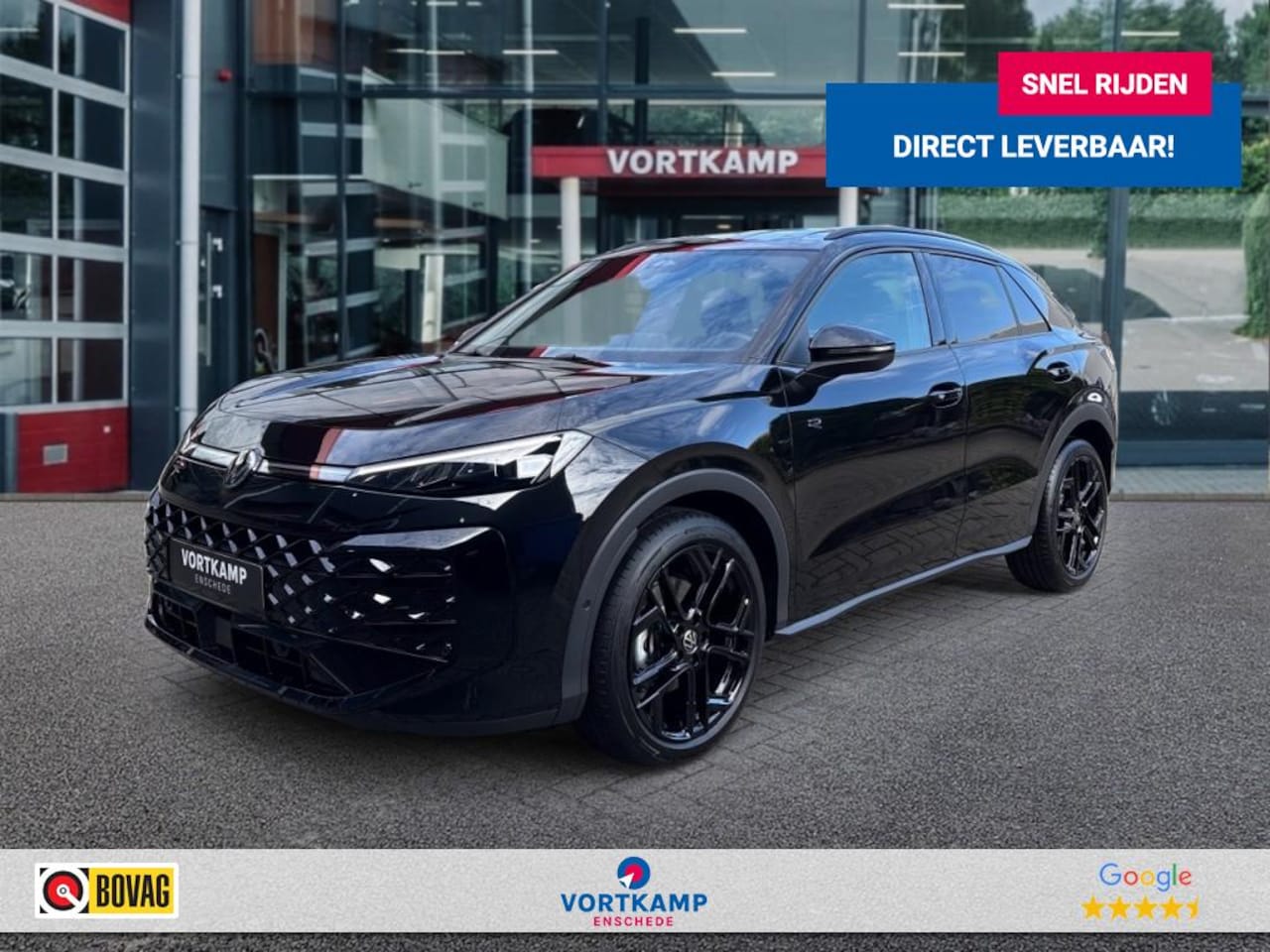 Volkswagen T-Roc - 1.5 eTSI R-LINE BLACK OPTIK LED-MATRIX/ACC/CAMERA/E-KLEP/CARPLAY - AutoWereld.nl