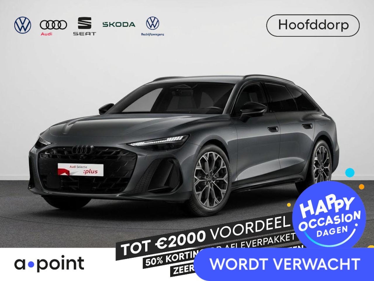 Audi A6 Avant - 2.0 e-hybrid quattro S edition 299pk | Komt eind oktober binnen | Trekhaak | 20 inch Licht - AutoWereld.nl