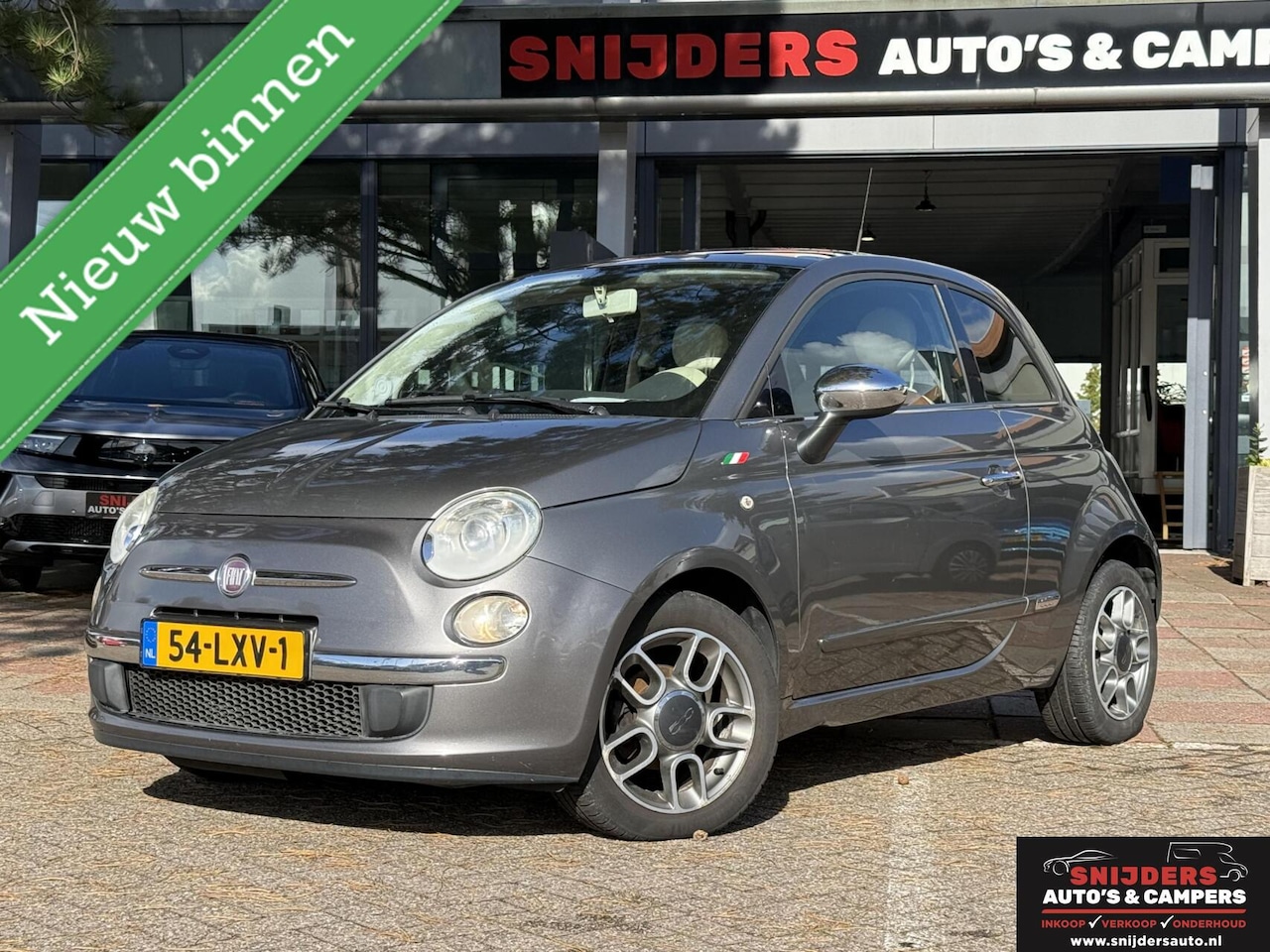 Fiat 500 - 1.2 Lounge leer panodak nieuwe APK - AutoWereld.nl