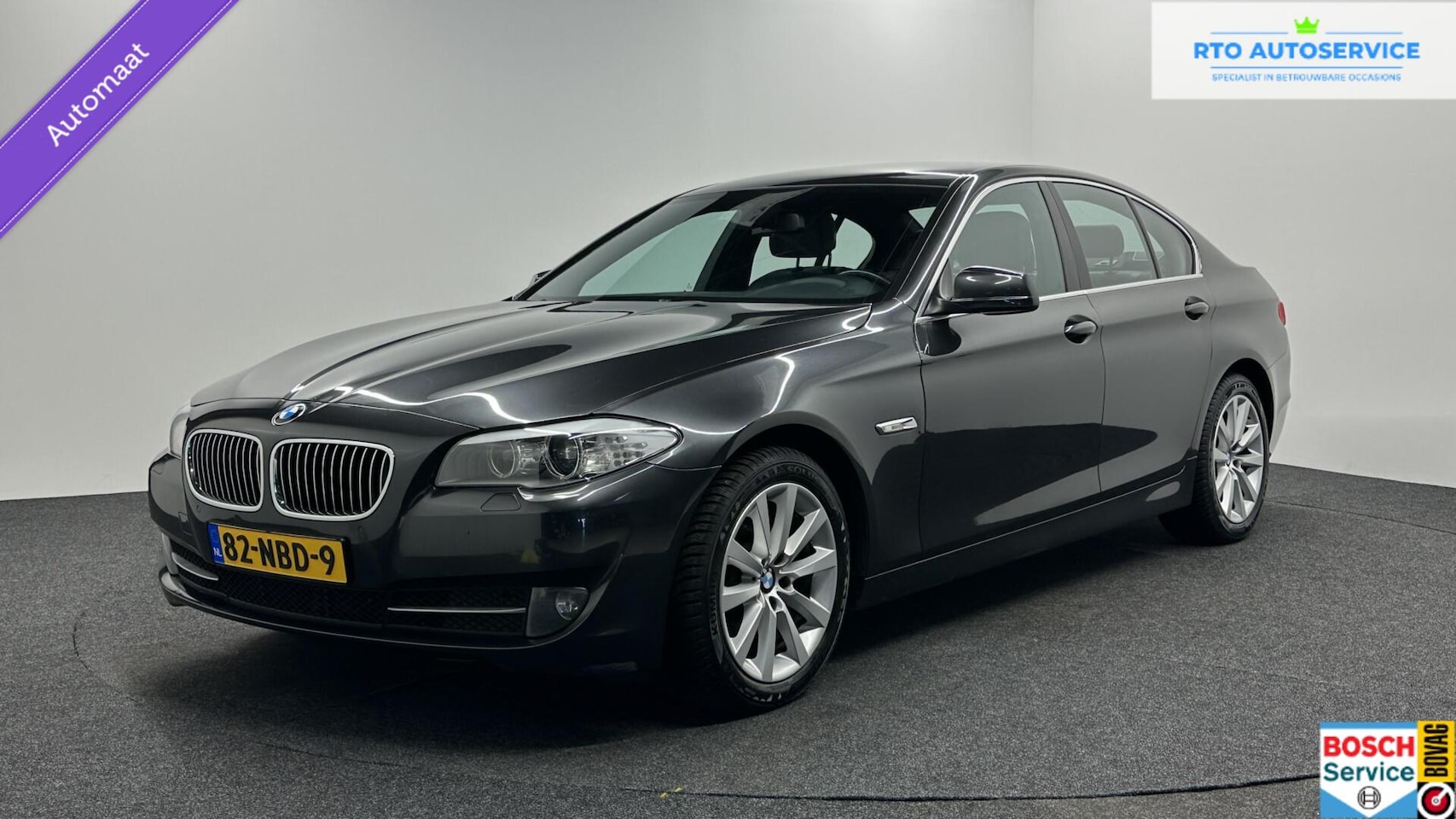 BMW 5-serie - 523i High Executive LEER NAVI ECC STOELVERWARMING. - AutoWereld.nl