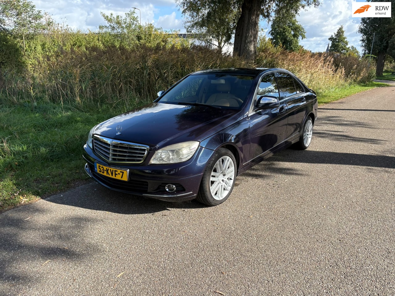 Mercedes-Benz C-klasse - 280 Avantgarde 4-Matic Automaat Pano/Schuif Kanteldak Airco Cruise Navi Pdc Lederbekleding - AutoWereld.nl