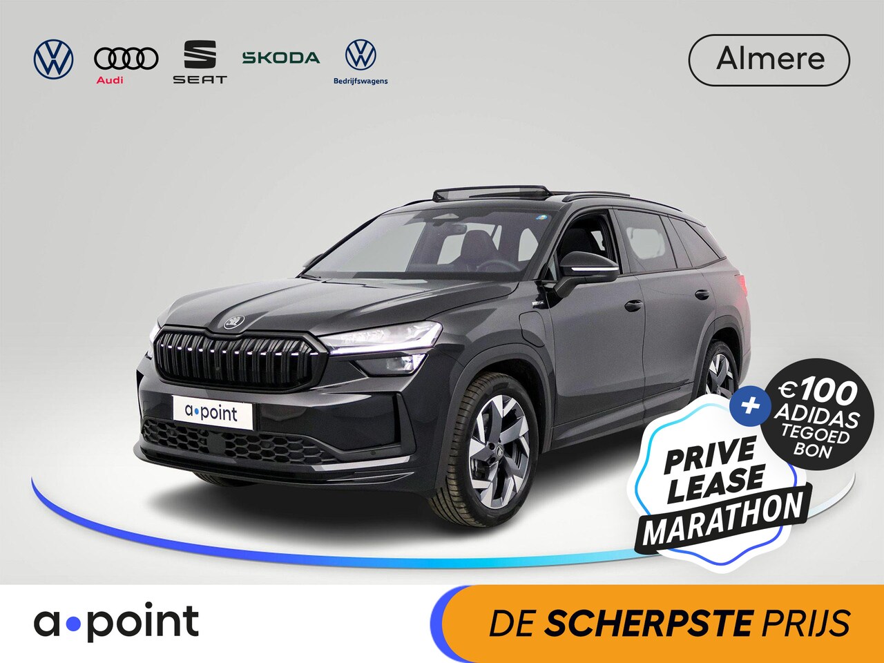 Skoda Kodiaq - 1.5 TSI PHEV Sportline Business 204 pk Automaat (DSG) | Verlengde garantie | Navigatie | P - AutoWereld.nl