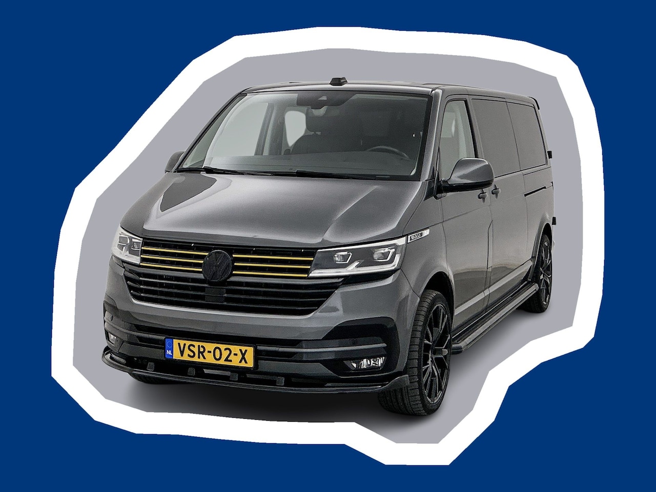 Volkswagen Transporter - 2.0 TDI L2 30 DC Bulli *Edition* Leder Dubbele cabine Led Virtual cockpit Schuifdeur L+R N - AutoWereld.nl