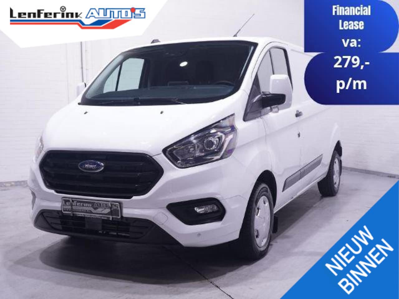 Ford Transit Custom - 2.0 TDCi 130 pk L2H1 Navi, Camera, Apple Carplay Laadruimte Pakket, PDC V+A, 3-Zits - AutoWereld.nl