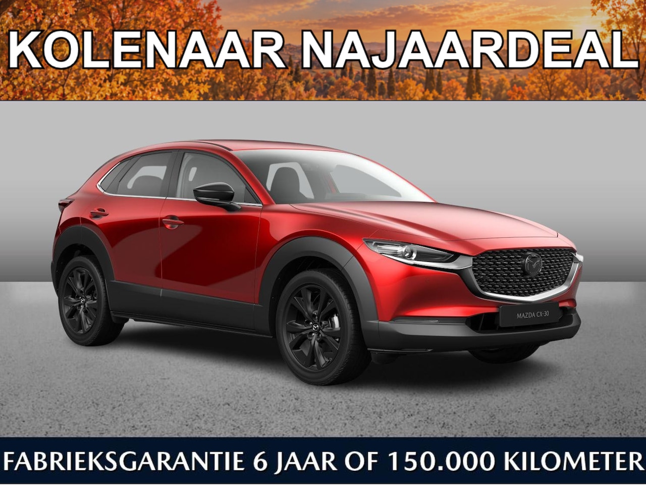 Mazda CX-30 - Homura 2.5 automaat e-Sky-G 140pk | Kolenaar najaardeal | €5545,- korting | Direct leverba - AutoWereld.nl