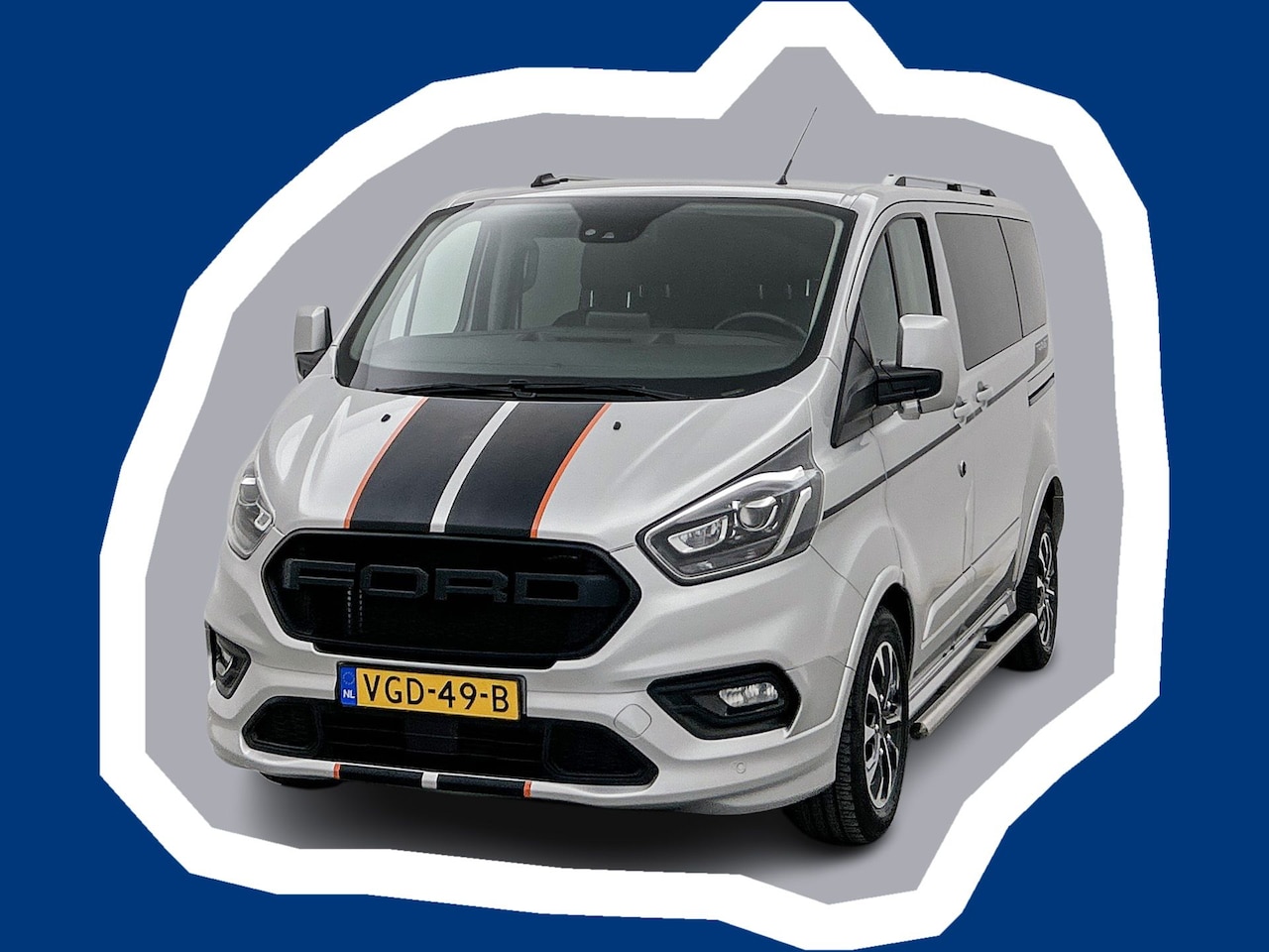 Ford Transit Custom - 320 2.0 TDCI L1H1 Sport DC 185PK Navigatie Schuifdeur L+R Dubbele cabine Camera - AutoWereld.nl