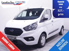 Ford Transit Custom - 2.0 TDCI 130 pk L2 Dubbel Cabine 5-Zits Trend Airco, Cruise Control, Opbergkast Laadruimte