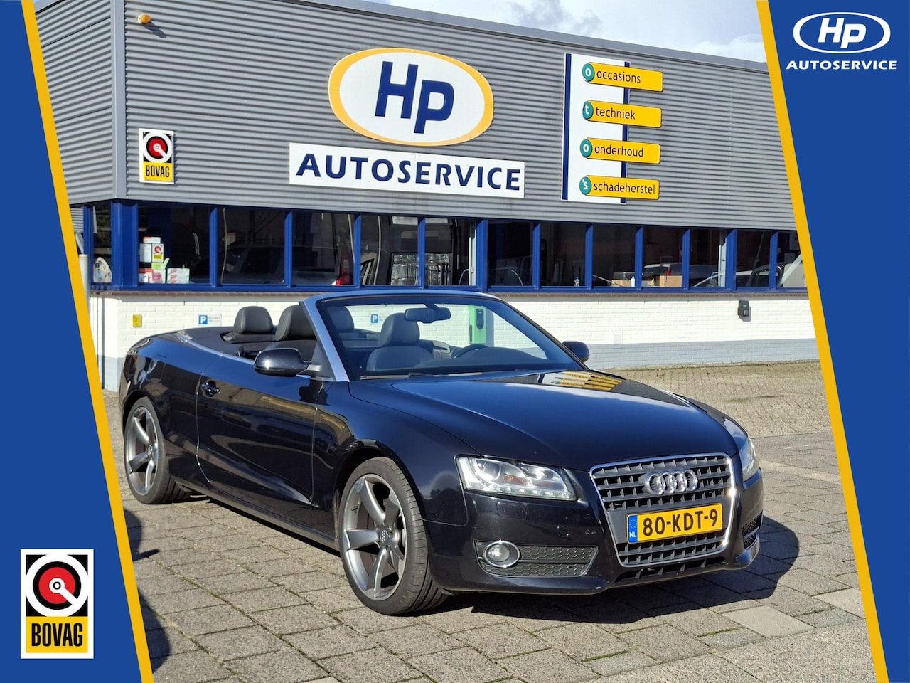 Audi A5 Cabriolet - 2.0 TFSI Automaat Lederen interieur/Navigatie/Sportstoelen/Xenon/LED-DRL/LED-Achterlichten - AutoWereld.nl