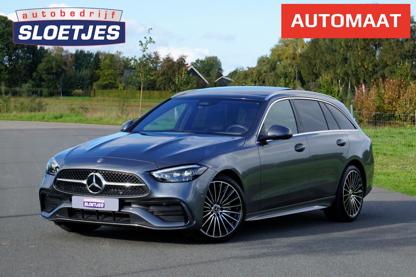 Mercedes-Benz C-klasse Estate - 300 AMG Line in nieuwstaat |BTW |Digital Light |Burmester geluid |Panoramadak |Selenietgri - AutoWereld.nl