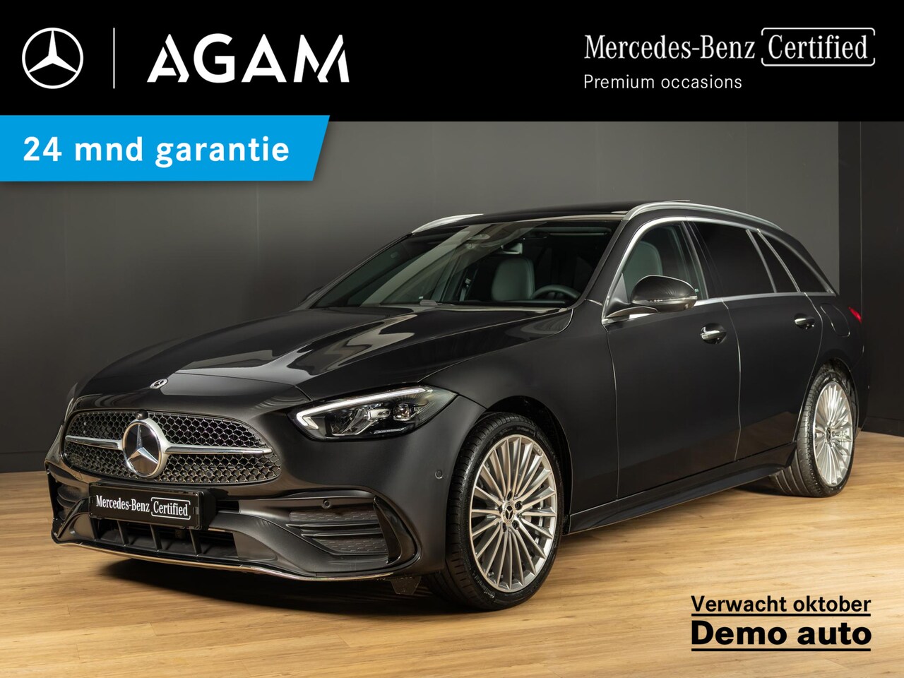Mercedes-Benz C-klasse Estate - 300 e Business Solution AMG Panorama dak | Trekhaak - AutoWereld.nl