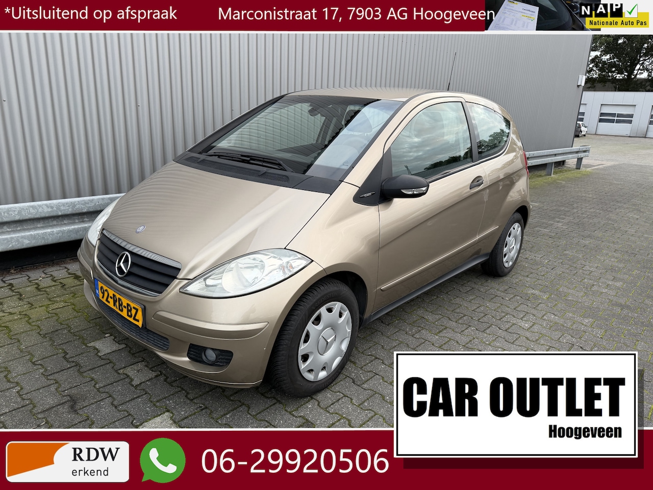 Mercedes-Benz A-klasse - 150 Classic 81Dkm NAP! Airco, Nw APK --Inruil Mogelijk-- - AutoWereld.nl