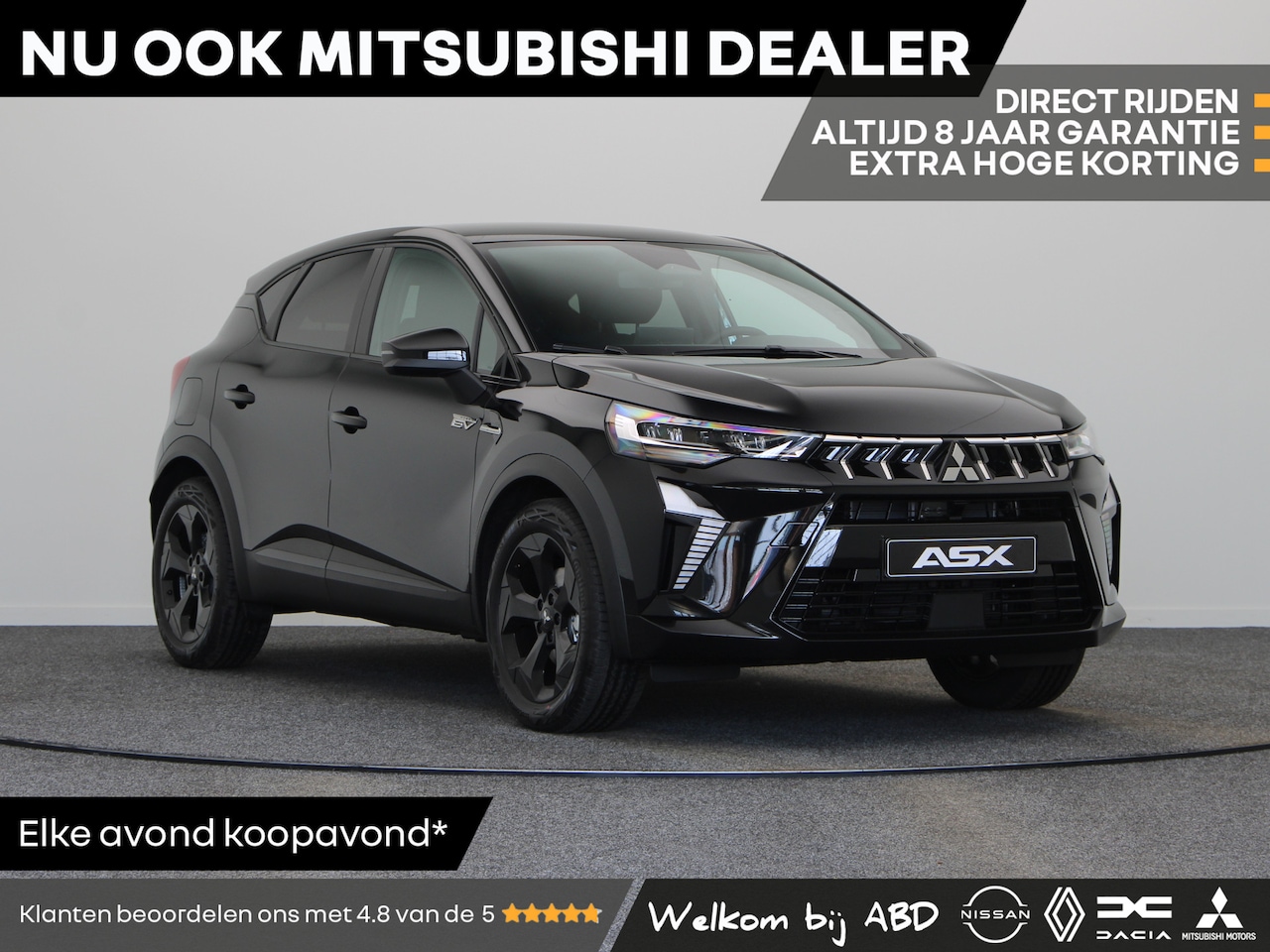 Mitsubishi ASX - Black Edition 1.8 HEV | Achteruitrijcamera | Automatic High Beam (AHB) | Climate Control ( - AutoWereld.nl