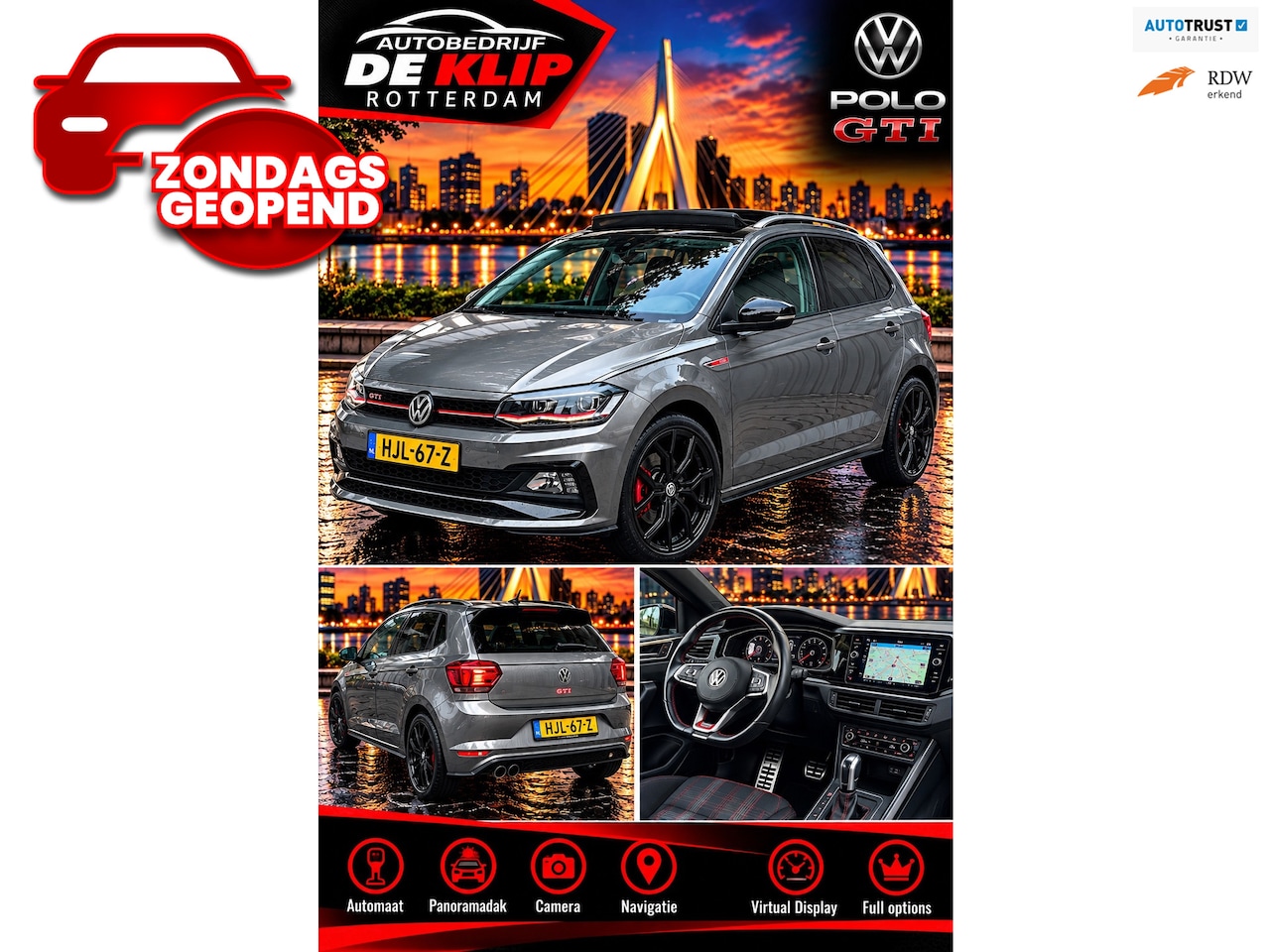 Volkswagen Polo - 2.0 TSI GTI|96000KM|Open/Schuifdak|Automaat|Navigatie| - AutoWereld.nl