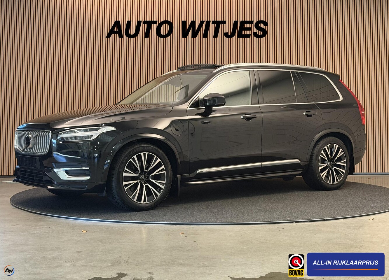 Volvo XC90 - 2.0 T8 Recharge 450PK Aut. AWD Ultimate Bright | Panodak | Luchtvering | B & W | Trekhaak - AutoWereld.nl